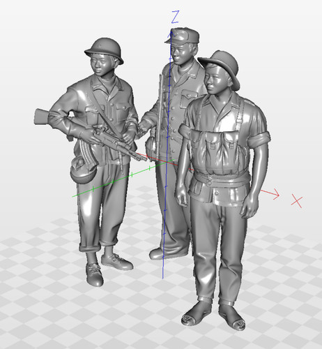 Resin printed nva vietcong - printed, nva/vietcong