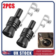 2Pcs XL Black Car Turbo Sound