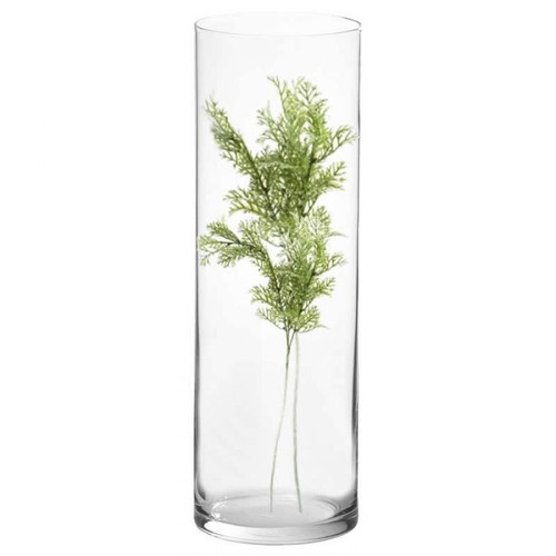 Tall clear cylindrical glass - cylindrical,