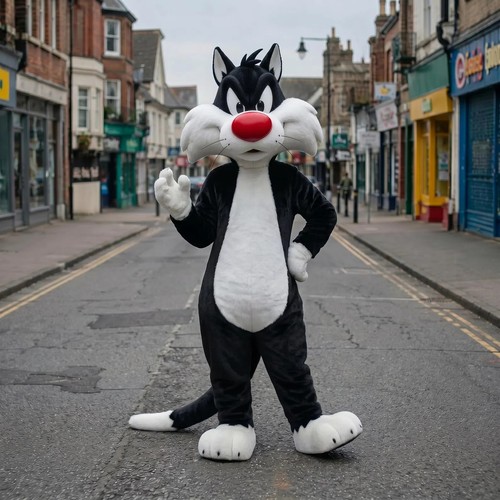 Sylvester cat mascot costume - sylvester,