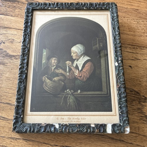 Antique framed print - g., dou