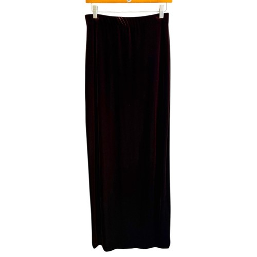 Vintage velvet maxi skirt - maxi,