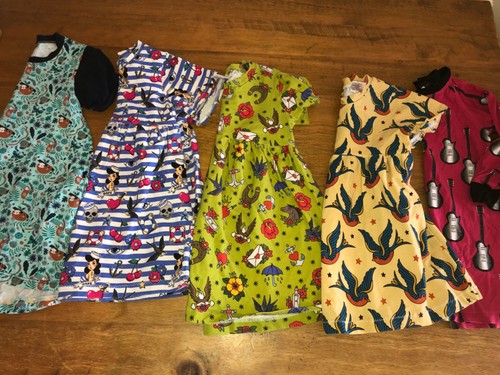 Girls patterned dress - patterned,