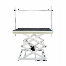 Pedigroom professional electric dog grooming table with H frame bar black