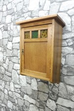 Antique wooden wall cabinet - wall,