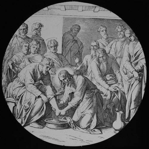 Antique magic lantern slide - antique,