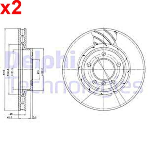 Brake disc delphi fits - delphi,