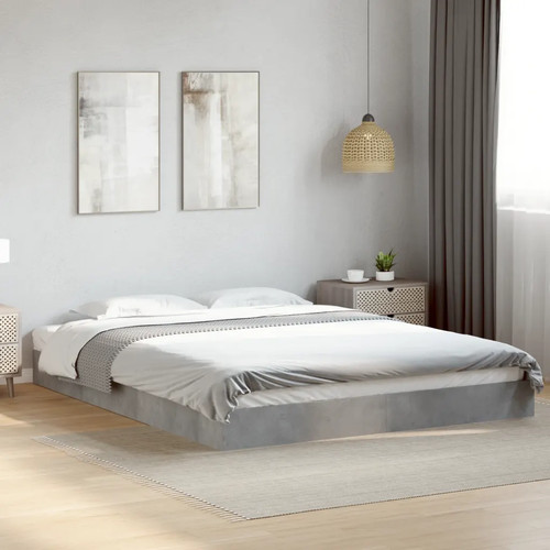 Walplus concrete grey bed - grey,