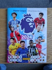 100% Complete 2024 Panini Premier League Sticker Album with Transfer Updates