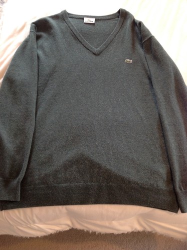 Lacoste dark green neck - lacoste, v-neck