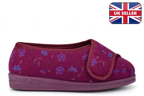 Womens wide fit slippers - fit,