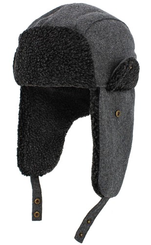 Wool blend aviator trapper - blend,