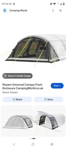 Khyam kamper pro4 front canopy - pro4,