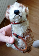 SCARCE Original 1950's STEIFF ' MOLLY' Puppy Dog  in Good Condition  7 inch