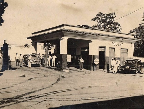 Regent gas station mobil oil - regent,