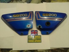 SUZUKI SB200 SIDE COVERS , BLUE COLOUR ,47211-10210-05H  ,47111-10210-05H USED .