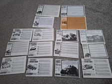 16 X Matchbox 1/72 Scale Vintage Instructions For Military Tanks/Vehicles