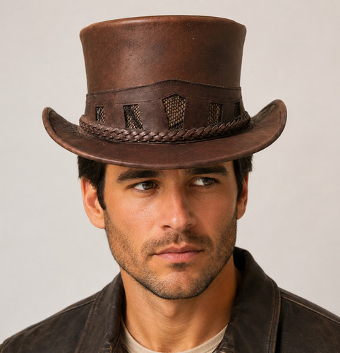 Handmade brown leather - handmade,