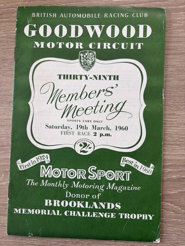 1960 goodwood motor racing - 1960,