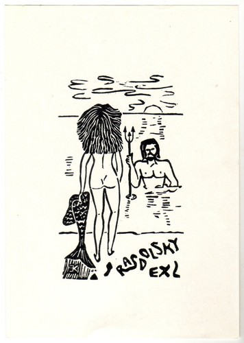 Erwin klein exlibris - erwin, für
