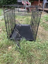  Medium 30" Metal Dog Cage - Black