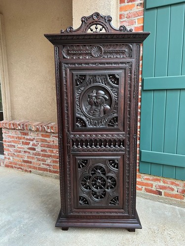 Antique french breton cabinet - antique,