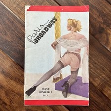 Paris Broadway Revue Mensuelle No. 7 Vintage French Glamour Magazine