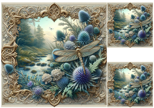 Vintage thistle celtic - thistle,,
