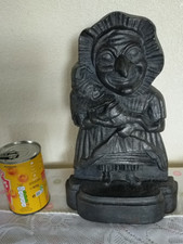 large heavy Judy and baby Punch  Doorstop  roman emperor  Cast Iron  2.8 kg