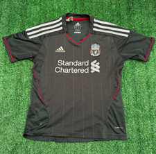 Liverpool FC 2011 Away T-Shirt Adidas Kit | Child Boys 9-10 Years Football Top