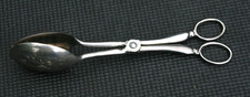 Vintage Silver Plated Pastry Salad Tongs Scissor Style E.P. Zinc Alloy Italy