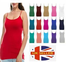 Women Ladies Long Cami Strappy