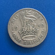 1950 English Shilling