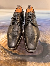 Loake Black Foley Semi Brogue
