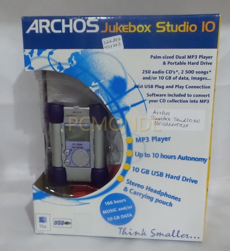 Boxed archos jukebox - jukebox, studio