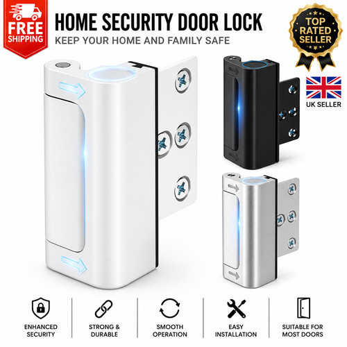 Silver home security door - home,