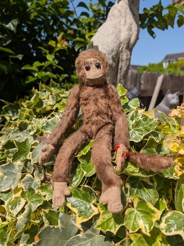 Rare 1920s merrythought monkey - merrythought,
