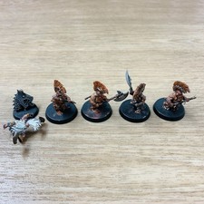 Warhammer AOS Fyreslayers Hearthguard Berserkers & Dwarf Slayer of Legend Models