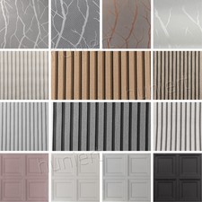 3D Wooden Slat Panelling Wall