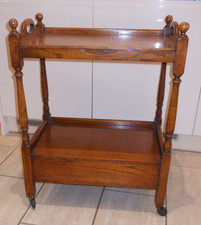 Oak Vintage Tea Trolley with Removable Tray Top