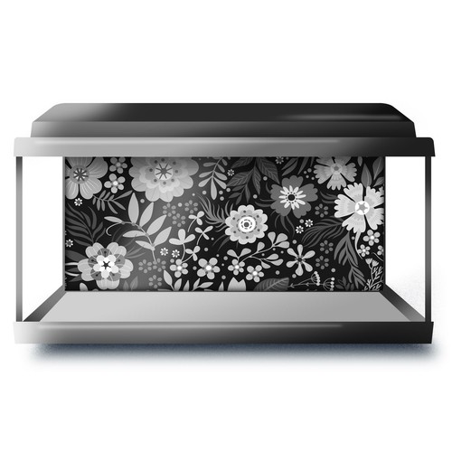 Fish tank background 90x45cm - fish,