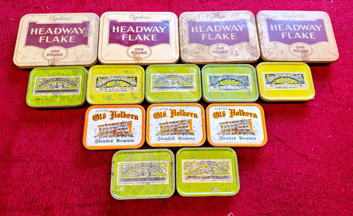 Vintage tobacco tins job - tins,