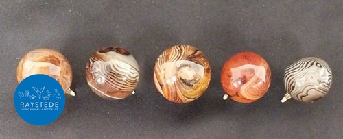 Agate sphere set multi colour - agate,