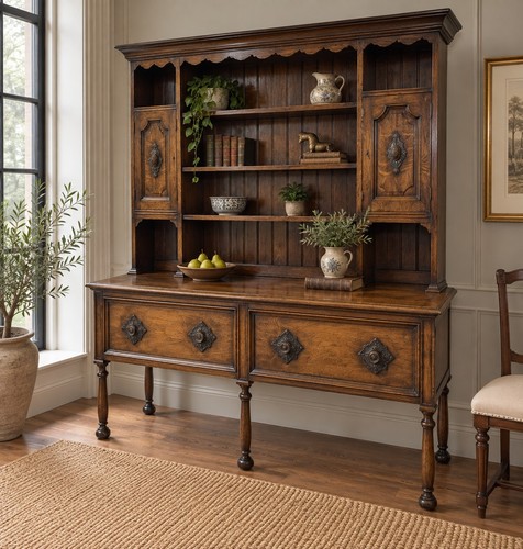 Large oak dresser jacobean - large,