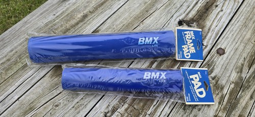 Vtg blue bmx bicycle handlebar - vtg,