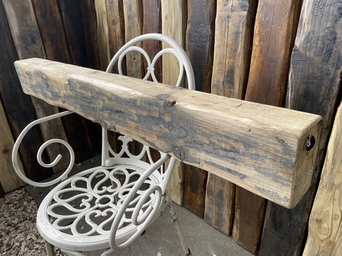 Reclaimed solid wood fireplace - solid,