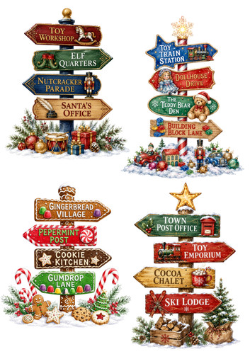 Beautiful christmas signpost - christmas,