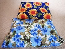 Sunfowers & Hibiscus floral 100% cotton fabric bundle off cuts remnant