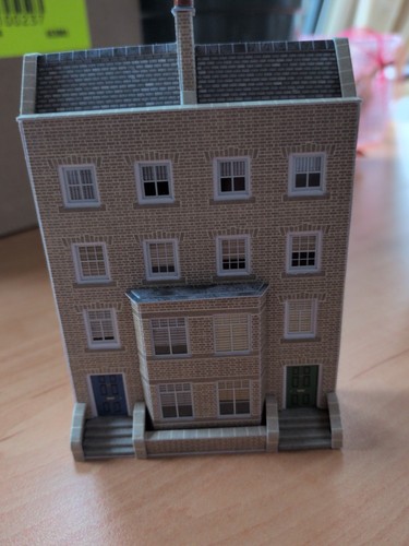 Scale low relief town house - n,