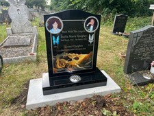 Bird Lover Headstone Granite
